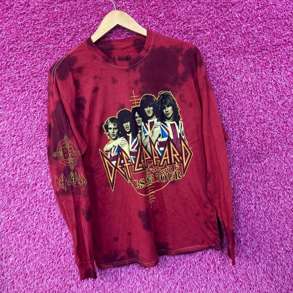 Def Leppard Pyromania 83 US Tour Band Long Sleeve Tie Dye M - Picture 3 of 4
